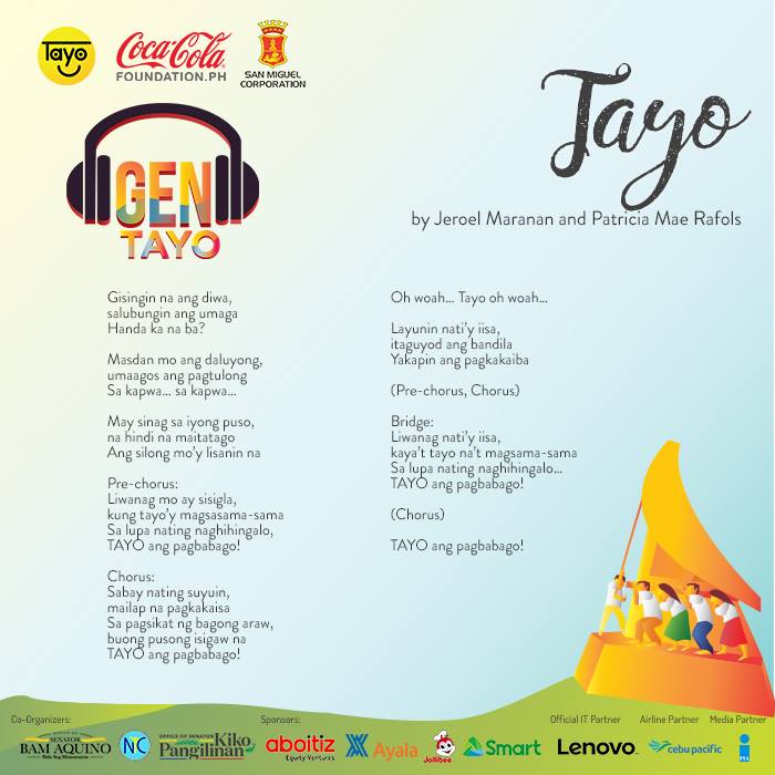 Tayo - Grand Winner, GenTayo 2017 Songwriting Competition